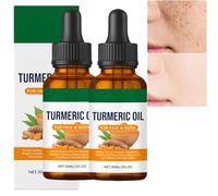 Siero Viso Anti-Macchie per Viso e Corpo, Olio di Curcuma Idratante e Nutriente per Tutti i Tipi di Pelle, Pelle Secca e Colorito Non Uniforme, Trattamento Anti-Età per Macchie Scure e Rughe (2PCS)