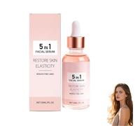 Siero viso antietà 5 in 1, siero rassodante antirughe per migliorare l'elasticità della pelle, migliorare l'elasticità della pelle, ridurre le linee sottili e le rughe (1PCS)