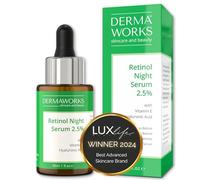 SIERO VISO ANTIRUGHE - RETINOLO SIERO ANTIMACCHIA VISO con Vitamina E e Acido Ialuronico - Retinol Serum Potente per Uomo e Donna - Per Pori Dilatati e Acne - Tutti i Tipi di Pelle de DERMAWORKS