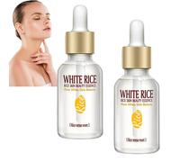 Siero viso di riso, essenza di riso sbiancante antirughe, siero viso idratante e idratante, correttore macchie scure, anche il tono della pelle, schiarente la cura quotidiana della pelle per le donne