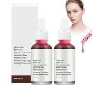 Siero Viso Peeling AHA BHA, Peeling Viso Serum, 2 pezzi AHA 30% + BHA 2% Peeling Solution, Exfoliating Solution Idratare la Pelle, Anti-età, per Punti Neri, Pelle Luminosa e Liscia
