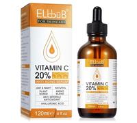 SIERO VISO VITAMINA C 20% Con Ingredienti Vegani Antietá, Antirughe e Antimacchie - Naturale & Biologico con Acido Ialuronico Puro per Collo, Décolleté e Contorno Occhi