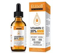 SIERO VISO VITAMINA C 20% Con Ingredienti Vegani Antietá, Antirughe e Antimacchie - Naturale & Biologico con Acido Ialuronico Puro per Collo, Décolleté e Contorno Occhi