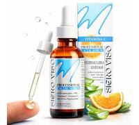 Siero Viso Vitamina C ed E 60 ml - Trattamento Illuminante e Anti-Età con Acido Ialuronico Puro, Niacinamide e Aloe Vera Bio - Formula Naturale Senza Alcol, Made in Italy