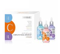 Siero viso vitamina C, retinolo e ialuronico per viso, 3 x 30 ml, siero anti-invecchiamento per idratazione, booster e schiarente, siero contro le rughe, adatto anche per microneedling