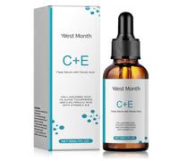 Siero Vitamina C, Siero Viso Vitamina C con Acido Ialuronico, Vit E e Niacinamide, Idratante Antirughe Viso, Illuminante, Anti-Macchie, Antietà Anche, Non Unge per Faccia Collo Contorno Occhi