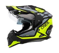Oneal Sierra R Casco Motocross, nero-giallo, taglia S