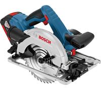 Sierra circular inalámbrica BOSCH PROFESSIONAL GKS 18V-57 G (2 baterías x 4.0Ah, cargador GAL 18V-40 y L-Case)