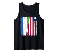 Sierra Leone Liberia Mezza Bandiera Sierra Leone Liberia Canotta