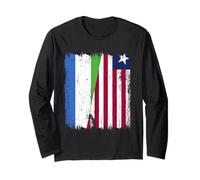 Sierra Leone Liberia Mezza Bandiera Sierra Leone Liberia Maglia a Manica
