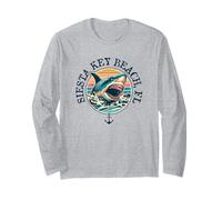 Siesta Key Beach FL - Design a Forma di squalo Maglia a Manica