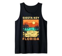 Siesta Key Beach Florida Palm Tree Famiglia Vacanze estive Canotta