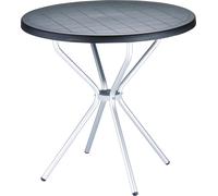 Siesta Tavolo Fisso Hi-Tech Elfo 70 art. 710 con struttura in alluminio da Ø70 cm