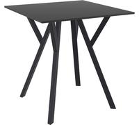 Siesta Tavolo Fisso Hi-Tech Max Table 70 art. 742 con struttura in plastica e piano in laminato compatto HPL da 70x70 cm