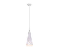 Siet Lampada A Sospensione Moderna in Vetro Bianco per Isola Cucina, Lampada A Sospensione A Cono Nordico per Sala da Pranzo, Camera da Letto, Corridoio, Corridoio, E14, Lampade da Soffitto