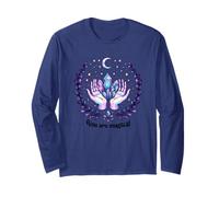 Siete Mani magiche Che curano i Cristalli Maglia a Manica