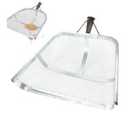 Sieve Shovel, Sieve Garden Soil, Garden Strainer, Sand, Sand Sieve, Large, Heavy Duty Soil Sieve Tool, Stainless Steel Construction, Sand Sieve Shovel for Gardening and Agriculture (Mesh 0,4 x 0,4 cm)