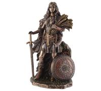 SIF - Dea tedesca della fertilità, in pietra artificiale, bronzata a mano / colorata by Veronese