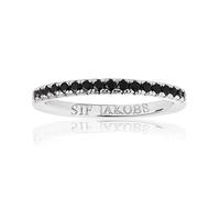 Sif Jakobs Anello Ellera - Anello Donna Argento Neri R2869 Bk 50