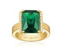 Sif Jakobs Jewellery 32027161 - Anello da donna in argento 925, con pietre colorate 52, colore: Verde