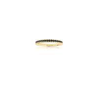 Sif Jakobs Jewellery Anello da donna in argento 925 zircone 32014864 e argento sterling 925, 50 (15,9 gradi), oro/nero, cod. SJ-R2869-BK-YG-50