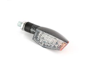 Sifam - Freccett moto LED con Led Laterali 100 x 35mm Carbon Look Omologate CE
