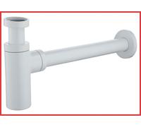 sifone a bottiglia bianco tondo per lavabo lavandino bagno scarico acqua 1-1/4