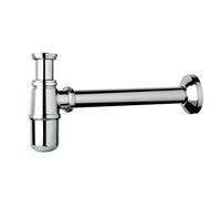 Sifone a Bottiglia in Ottone Cromato Senza Piletta per Lavabo Tea
