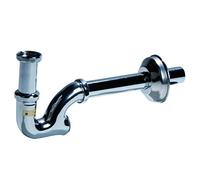Sifone a colonna ottone cromato s/piletta Misure: 11/4