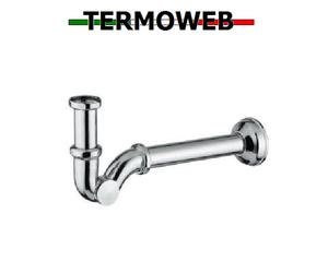 SIFONE A ESSE S OTTONE CROMATO SENZA PILETTA 1'1/4