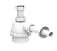 SIFONE A FIASCA PER LAVELLI AD 1 VASCA SENZA PILETTA