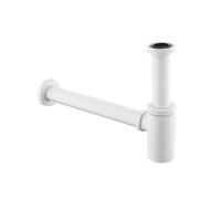 Sifone a P, Sifone for bottiglia in acciaio inossidabile for scarico a scomparsa del lavandino multicolore(White)