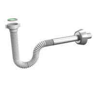 Sifone a "S" estensibile per lavabo/bidet Cromato