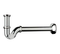 Sifone a S in ottone Ø 32 mm (1 - 1/4") Bianco