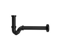 SIFONE A S IN OTTONE PER LAVABO 1"1/4 Nero opaco
