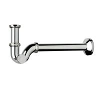 Sifone a S Ottone Cromato con Ispezione Laterale Senza Piletta per Bidet