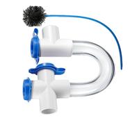 Sifone a U in PVC - Sifone a P Trasparente, connettore per tubo | Kit di pulizia delle tubazioni di scarico efficiente della condensa, kit di pulizia delle tubazioni della condensa