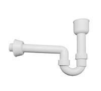 Olivia Rubin Sifone ad allaccio per orinatoio in PP bianco 40/50 mm