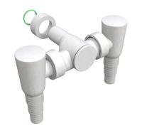 Sifone ad innesto ABS doppio attacco scarico 1 BONOMINI