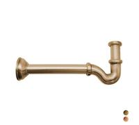 SIFONE AD S TAPPO LATERALE SENZA PILETTA 1" 1" Bronzato