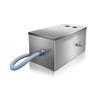 Sifone antigrasso in acciaio inox - Intercettore sotto lavello per ristoranti e cucine - Soluzione efficace per filtrare i grassi e la gestione dei rifiuti, mantiene i tubi puliti e sanitari