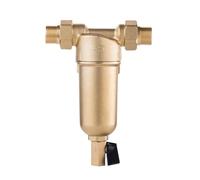Sifone backwas Prefiltro filtro acqua calda intero purificatore in ottone prefiltro a rete in acciaio inossidabile con manometro Acqua calda Fornire acqua pulita e rinfrescante(Whole brass,0.75 inch)