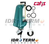 SIFONE BATTERIA SCARICO CATIS JUNIOR CON PULSANTE DAL BASSO CROMO D1200 COMPLETO