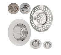 Sifone con tutte le misure importanti, set da 4 pezzi, Ø 55 mm + 2 x Ø 70 mm + Ø 90 mm, adatto per scarico di Ø 25 - 55 mm, scolapiatti per tutti i tipi di scarico in casa, lavandini, vasca da bagno