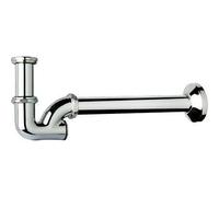 SIFONE CR A P ISPEZIONE POSTERIORE TEA OTTONE CROMATO 1" CANNA CM 25