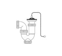 Sifone del lavandino Mirtak PVC