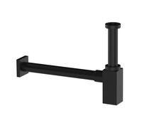 SIFONE DI ARREDO QUADRO 1" 1/4 Bianco Opaco Sifoni Ottone Sturatubi