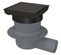 Sifone di scarico a punta reversibile nero Nero