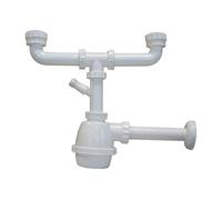 Sifone di scarico Idro Bric, modello S0004, colore Bianco, per un drenaggio e