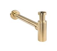 Sifone di scarico modello tondo universale 1"1/4 colore oro spazzolato Pollini A